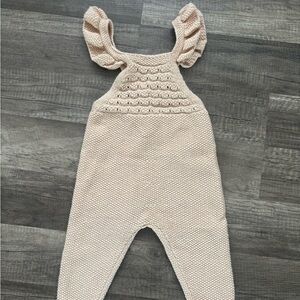 Zara Cream Knit Baby Romper